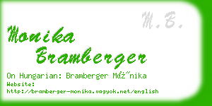 monika bramberger business card